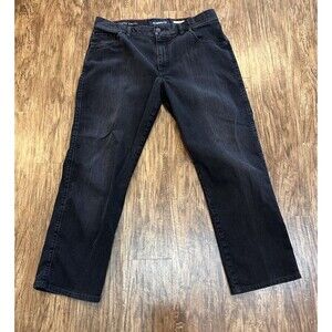 Alberto Stone Super T400  Modern Fit Denim Jeans Mens 38x34 Black Dark Wash
